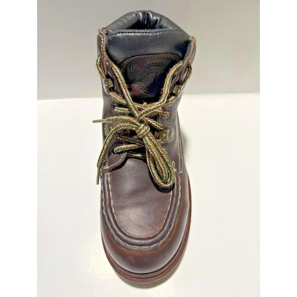 VTG Dr Martens 8507 Made In England Brown Leather Lug Sole boots UK 6 US M 7 W8